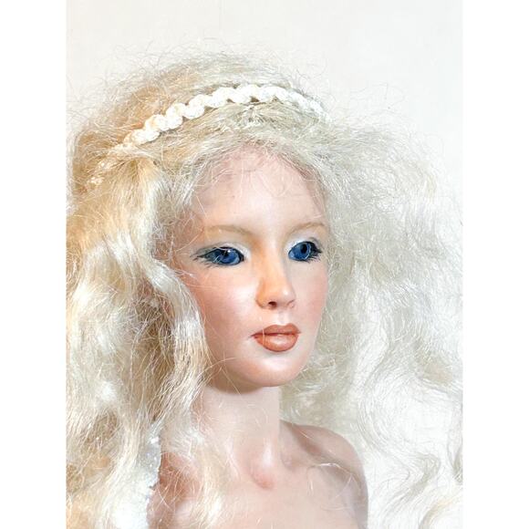 Vtg Mermaid Artist Doll OOAK Dottie Dunsmore Sculpture Fantasy Art Figurine - Picture 9 of 10